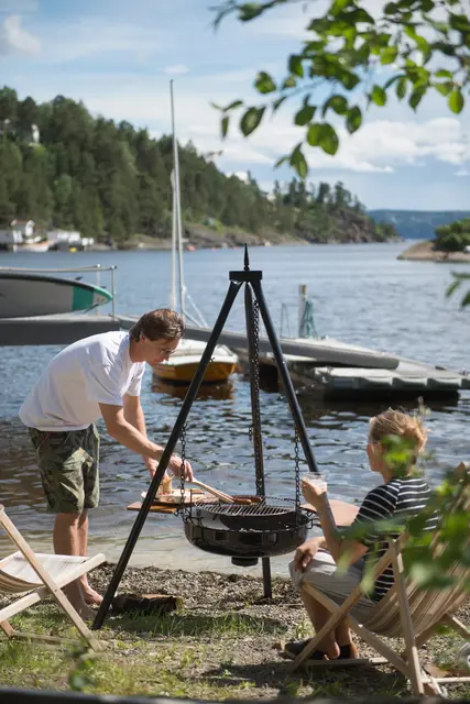 Espegard bålpanne 60 Bålpanna skaper et rom ute for alle 
