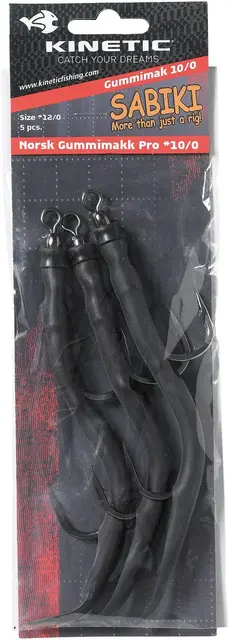 Kinetic Norsk Gummimakk Pro Black #10/0 