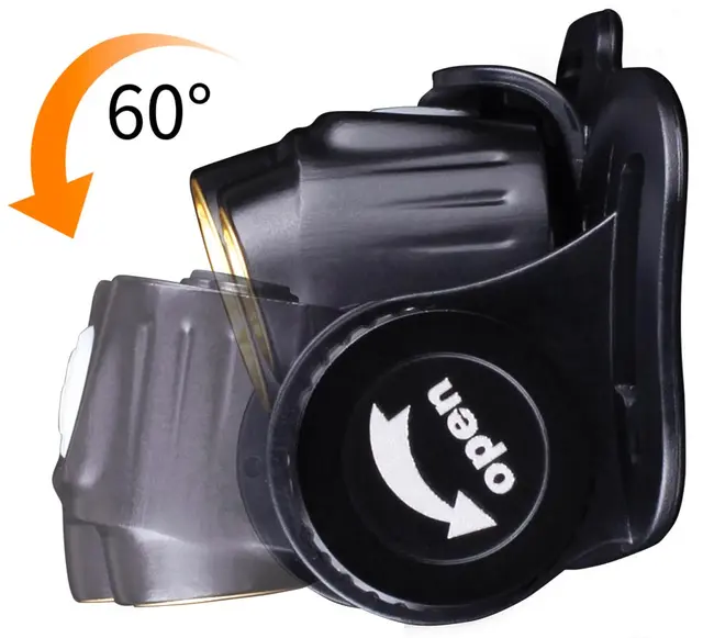 Fenix HM65R hodelykt Sort Kraftig lykt med 1400 lumen 