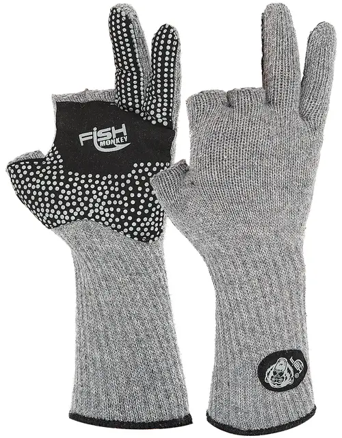 Fish Monkey Bauers Grandma Twofinger L/X To-fingers ullhansker L/XL 