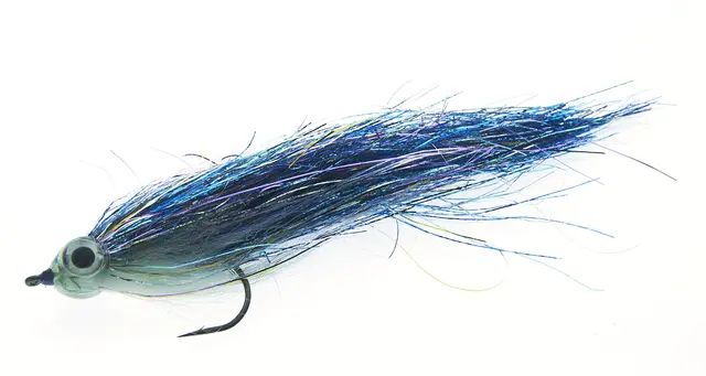 Fishmadman Pike Fly Single Hook 5/0 Blue and Silver 