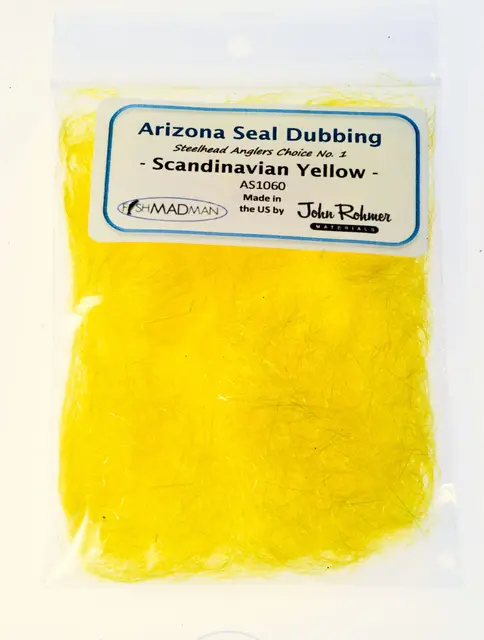 FishMadMan rizona Seal Scandi Yellow Dubbing 
