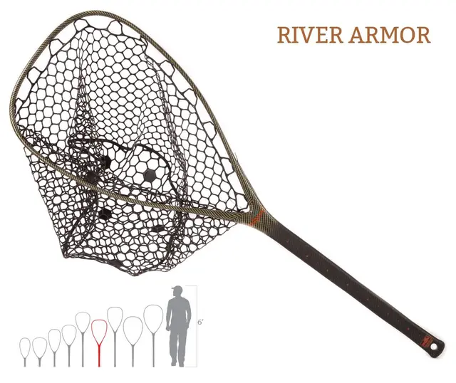 Fishpond Nomad El Jefe Net- River Armor Håv med C&R vennlig nett 