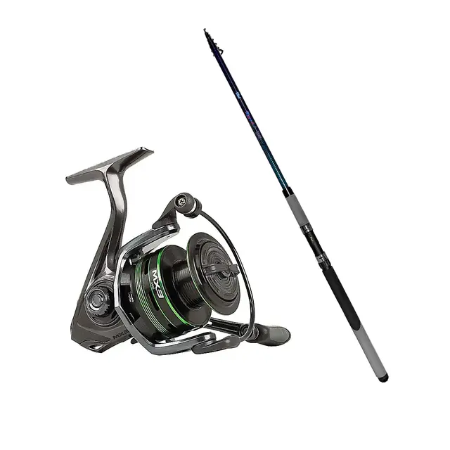 Elbe Eggedal teleskop ørret 4,5m 7-28g Fiskesett med Mitchell MX3 Spin 2000 FD 