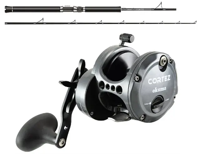 Okuma Cortez Black CZ10 - 30-50lbs Pakke med stang og snelle 