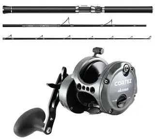 Okuma Cortez Black CZ12C Sa - 30-50lbs Pakke med stang og snelle