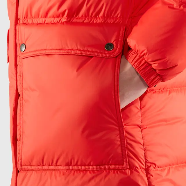Fjällräven Expedition Long Down Parka W Lang dunparkas til dame Deep Forest L 