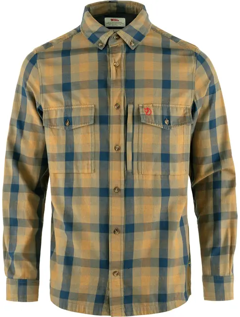 Fjällräven Lappland Mesh Shirt M L Light Olive-Indigo Blue, herre 