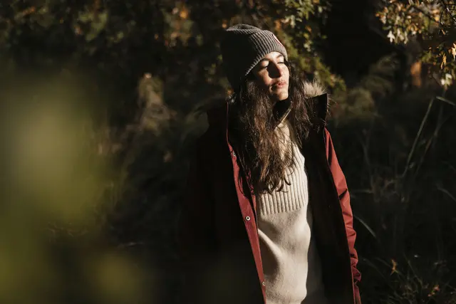 Fjällräven 1960 Logo Hat Mustard Yellow Behagelig strikkelue i lammeull 