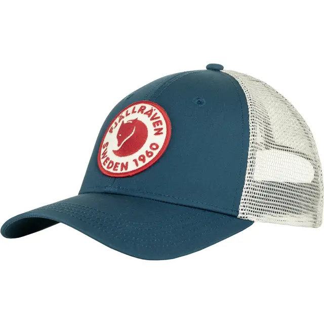 Fjällräven 1960 Logo Långtradarkeps L/XL Indigo Blue komfortabel trucker caps 