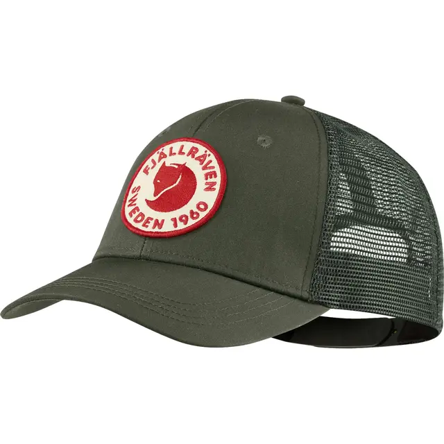 Fjällräven 1960 Logo Långtradarkeps L/XL Deep Forest komfortabel trucker caps 