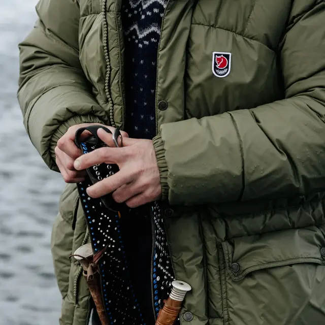 Fjällräven Expedition Down Jacket M L Isolert dunjakke til herre i Navy 