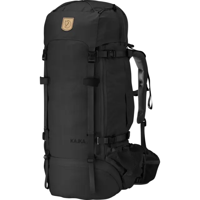 Fjällräven Kajka 75 W Black Avansert tursekk med nytenkende treramme 