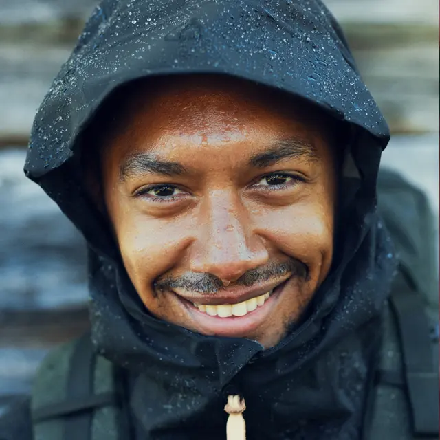 Fjällräven Keb Eco-Shell Jacket M XXL Trelags skalljakke til herre i Black 