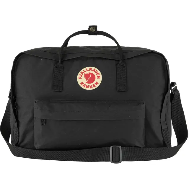 Fjällräven Kånken Weekender Black Slitester bag perfekt for helgeturer 