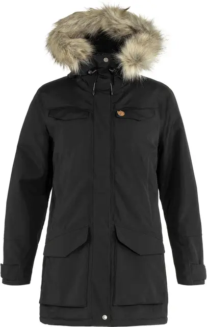 Fjällräven Nuuk Parka W Black L Komfortabel og varm parkas til dame 