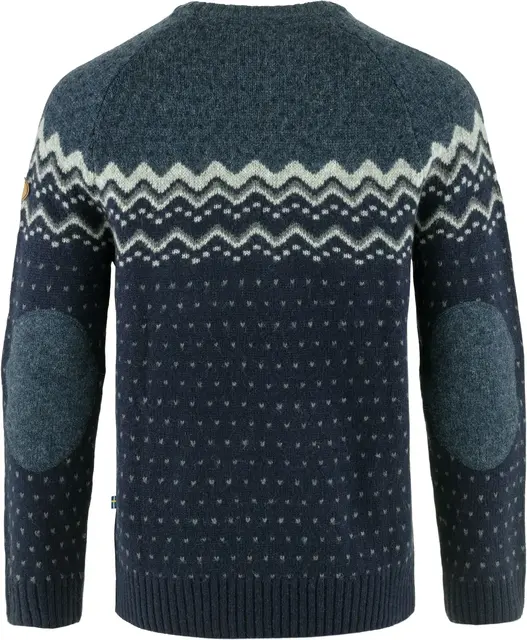 Fjällräven Övik Knit Sweater M XL Dark Navy-Mountain Blue, herre 