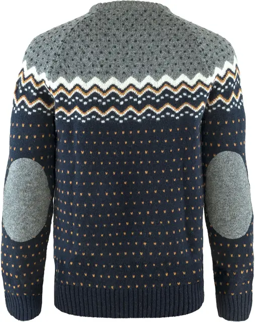 Fjällräven Övik Knit Sweater M L Dark Navy, herre 