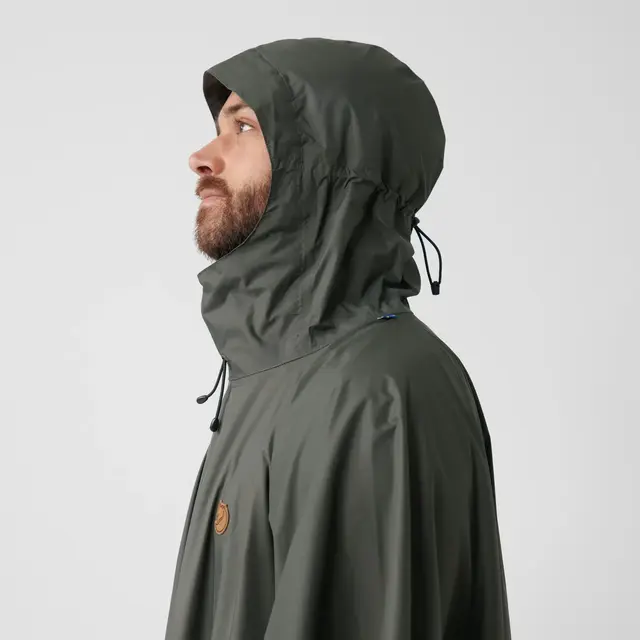Fjällräven Poncho Safety Orange OneSize Pålitelig poncho med hette 