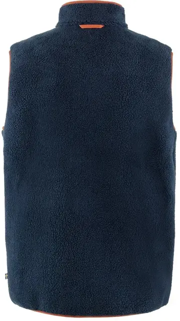Fjällräven Vardag Pile Fleece Vest M L Navy-Autumn Leaf, herre 