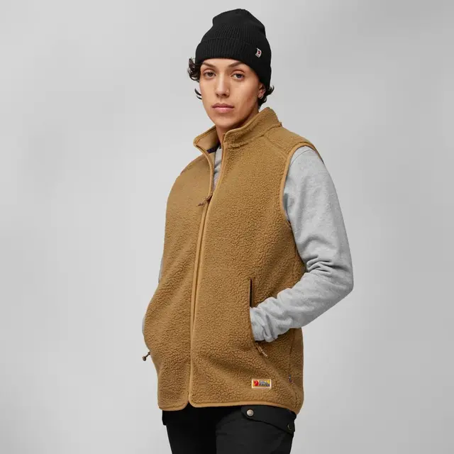 Fjällräven Vardag Pile Fleece Vest W L Chalk White, dame 