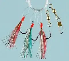 Fladen Torsk og Makrell fj&#230;rhekle #2/0 Med 3 kroker