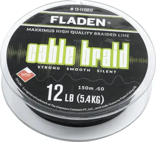 Maxximus Cable Braid Black 150m En ekstremt myk og sterk line!