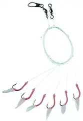 Fladen Pink Sabiki hekle #8 m/6 kroker Rosa