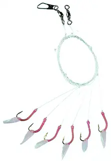 Fladen Pink Sabiki hekle #6 m/6 kroker Rosa