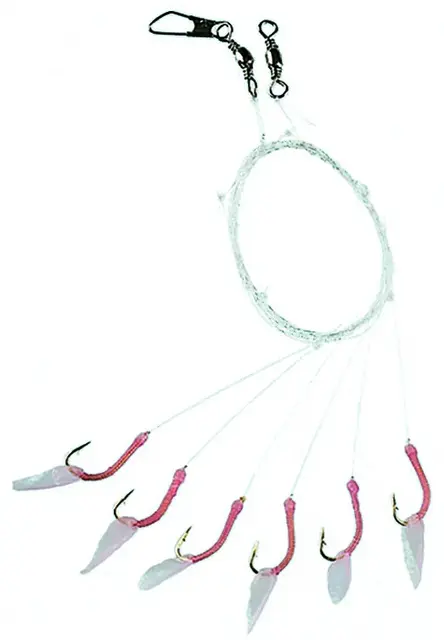 Fladen Pink Sabiki hekle #8 m/6 kroker Rosa 