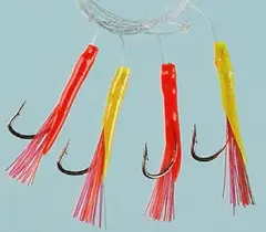 Fladen Tube Rig, 4 kroker 3/0 0,50mm, 0,60mm