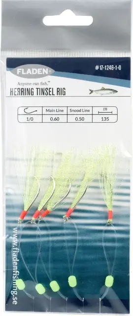 Fladen Herring Tinsel Rig Green #1/0 