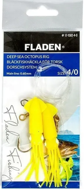 Fladen Octopus Solid Yellow #4/0 0,60mm 