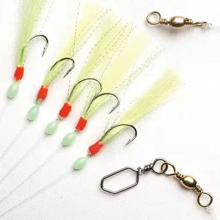 Fladen Sabiki hekle #4 m/5 kroker Gr&#248;nn/S&#248;lv