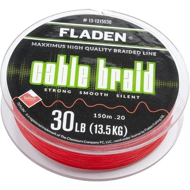 Maxximus Cable Braid Red 150m 0,20 mm En ekstremt myk og sterk line! 