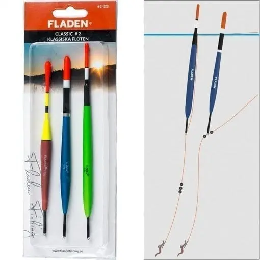 Fladen Float Classic 3pk Pakke med 3 ekstra følsomme dupper 