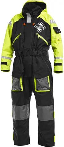 Fladen Flytedress 845XY Sort/Gul Fantastisk funksjonalitet og kvalitet 