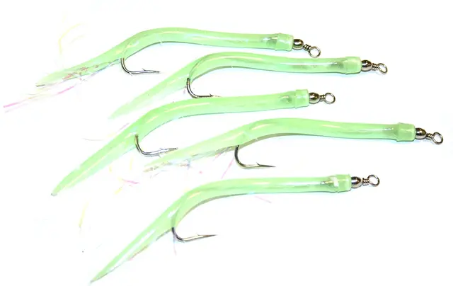 Fladen Gummi Mac #6/0 Selvlysende 5 pk. 