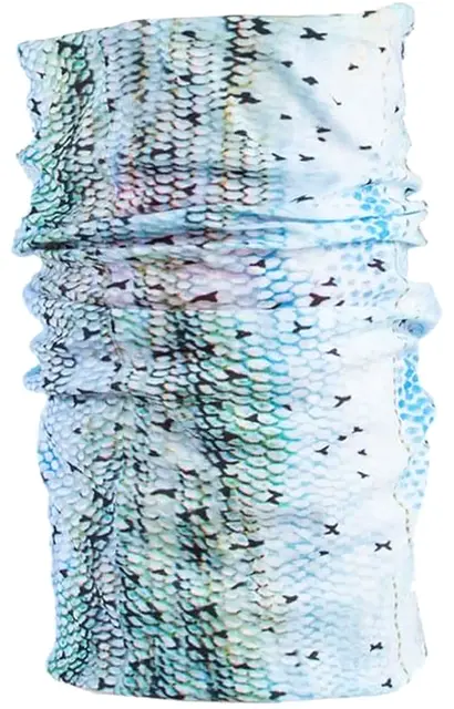 Fladen Multiscarf Pixel Lax Hals / Buff med laksemotiv 