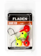 Fladen Jig Heads 5g #2/0 Red/Yellow 5 stk