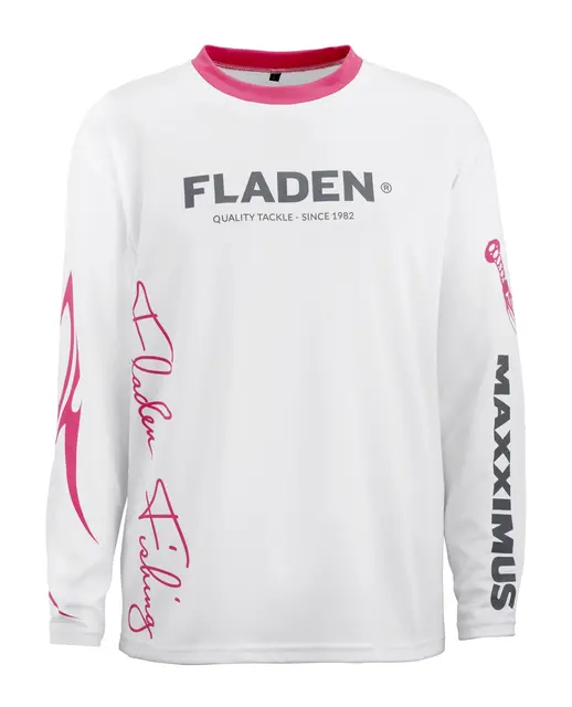 Fladen Team Pink LS T-shirt S White/Pink 