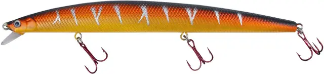 Fladen Warbird Minnow 18cm - 26g Yellow/Orange/Black/Silver Stripes 