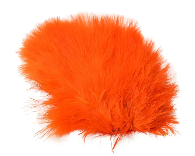 Whiting Super Bou Orange Høykvalitets fjær til fluebinding 