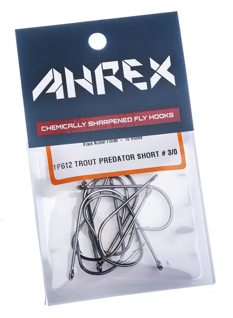 Ahrex TP612 Trout Predator Streamer #2/0 Short 12pk 