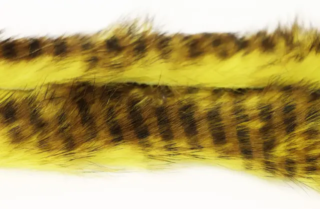 Tiger Barred Magnum Rabbit Strips Olive/Black over Lt Olive 