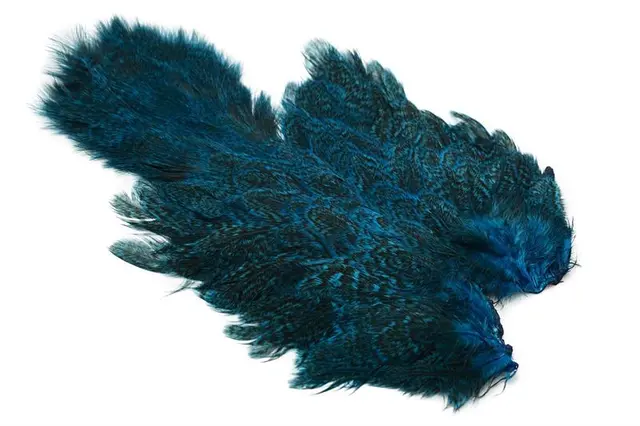 Whiting Coq De Leon Hen SH/C Kingfisher Blue, Speckled dyed 