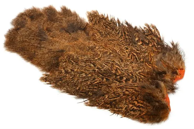 Whiting Coq De Leon Hen SH/C Shrimp Orange, Speckled dyed 