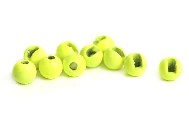 Flydressing Slotted Tungsten Beads 3mm Fluo Chartreuse 