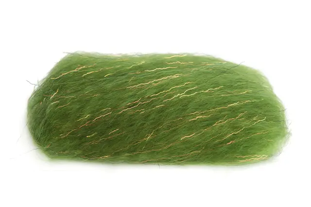 Flydressing Titan dubbing Olive Langfibret dubbing med flash 