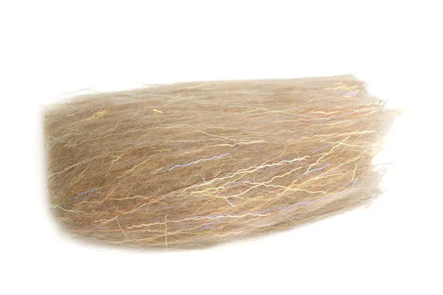 Flydressing Titan dubbing Tan Langfibret dubbing med flash 